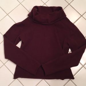 Cool neck burgundy sweater